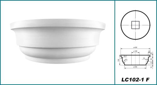 Kapitell Styropor Säulen 305mm Durchmesser LC102-1